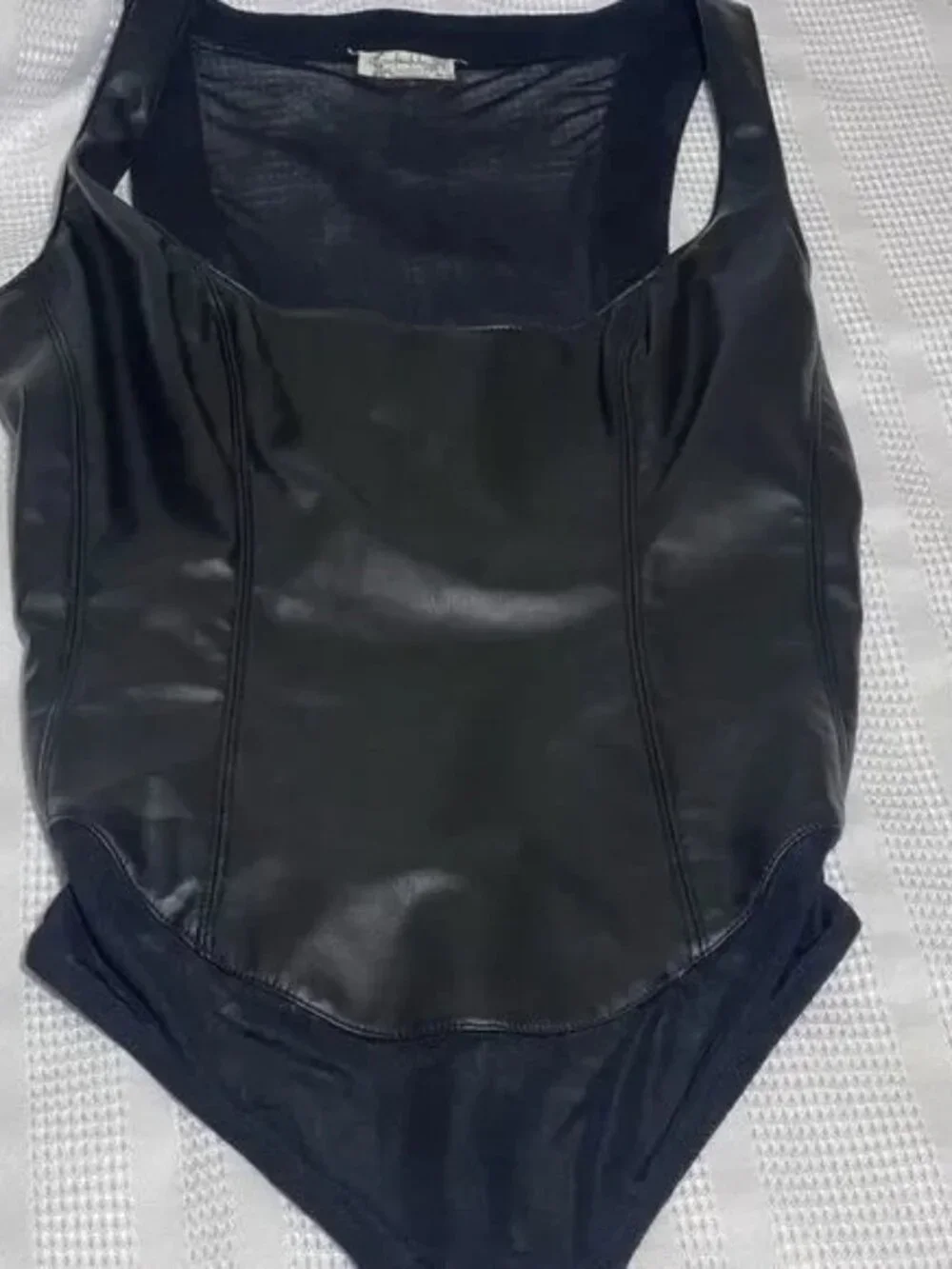 Free People Womens She's A Vegan Mesh Bodysuit Size SP